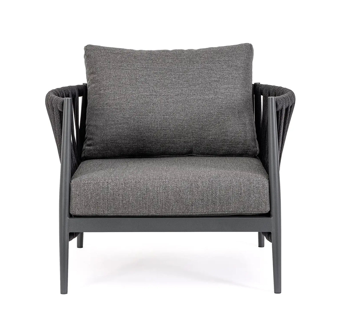 Outdoor Sessel 3er Platz mit Kissen Jacinta Anthrazit WG21 - ZEN ZONE Furniture