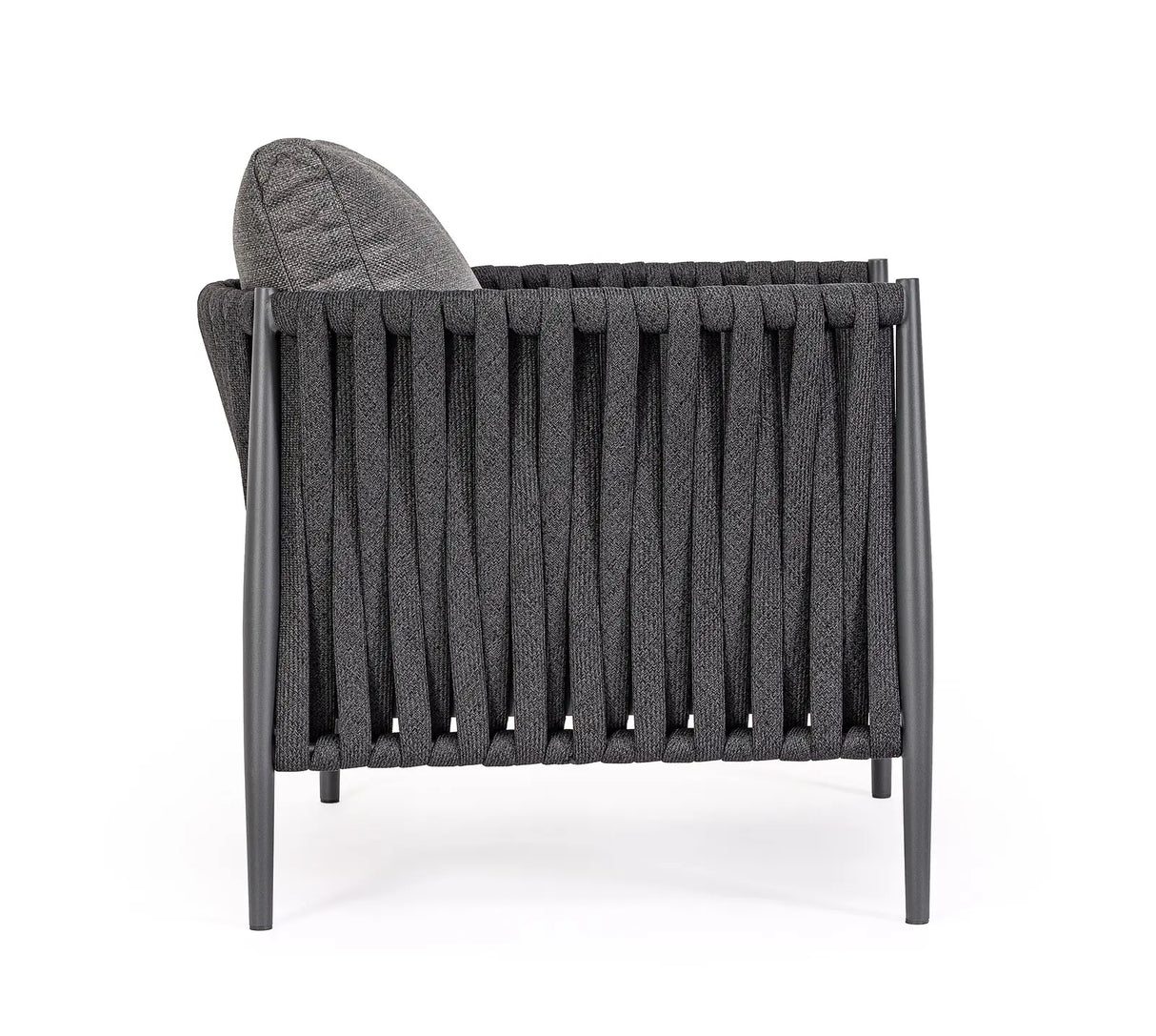 Outdoor Sessel 3er Platz mit Kissen Jacinta Anthrazit WG21 - ZEN ZONE Furniture