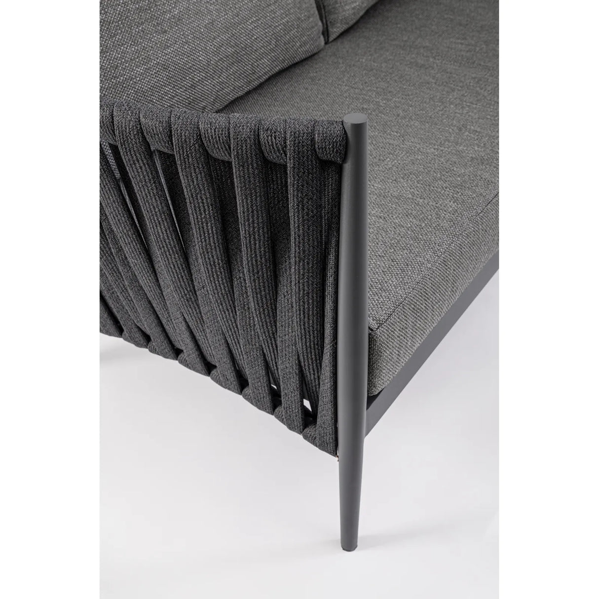 Garten-Sofa 3-Sitzer mit Kissen Jacinta Anthrazit WG21 - ZEN ZONE Furniture