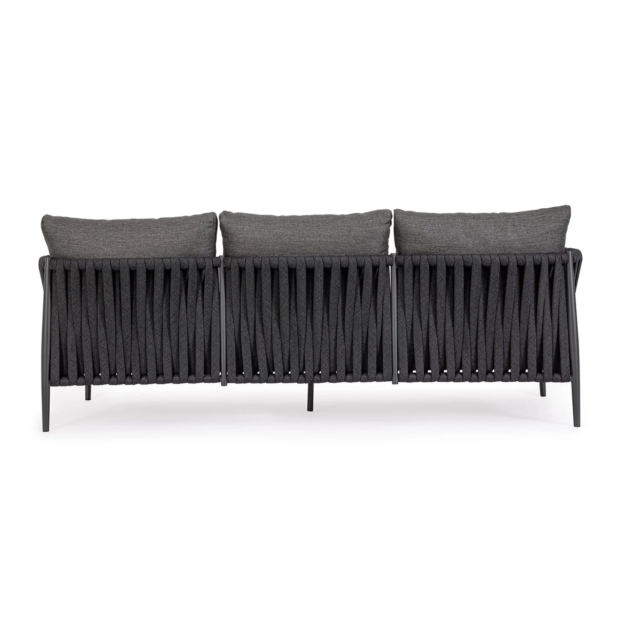 Garten-Sofa 3-Sitzer mit Kissen Jacinta Anthrazit WG21 - ZEN ZONE Furniture