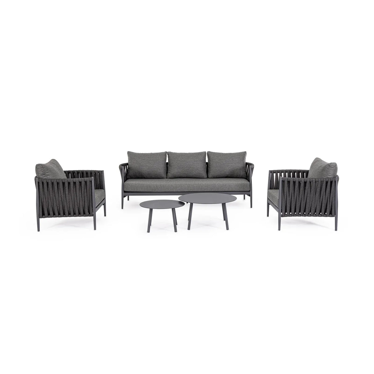 Garten Couchtisch 2er Set Anthrazit WG21 Aminta - ZEN ZONE Furniture