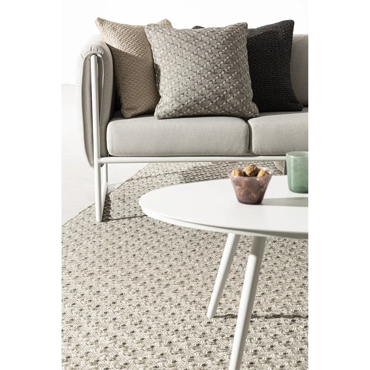 Garten-Sofa 3-Sitzer mit Kissen Pixel Sand - ZEN ZONE Furniture