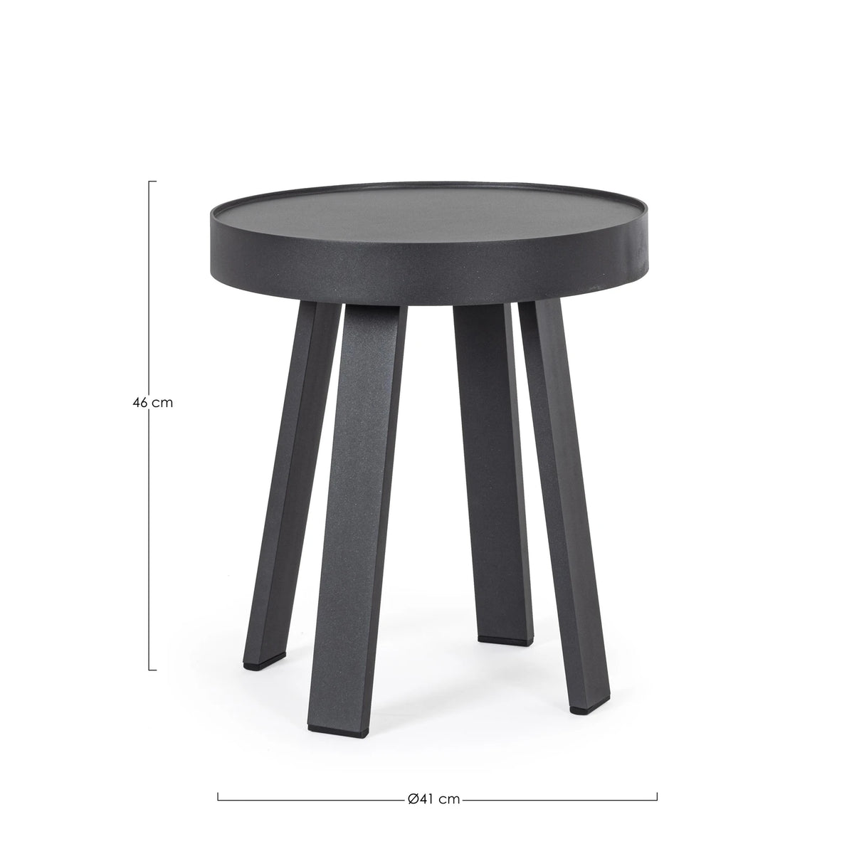 Garten Beistelltisch Anthrazit QS22 D41 Spyro - ZEN ZONE Furniture