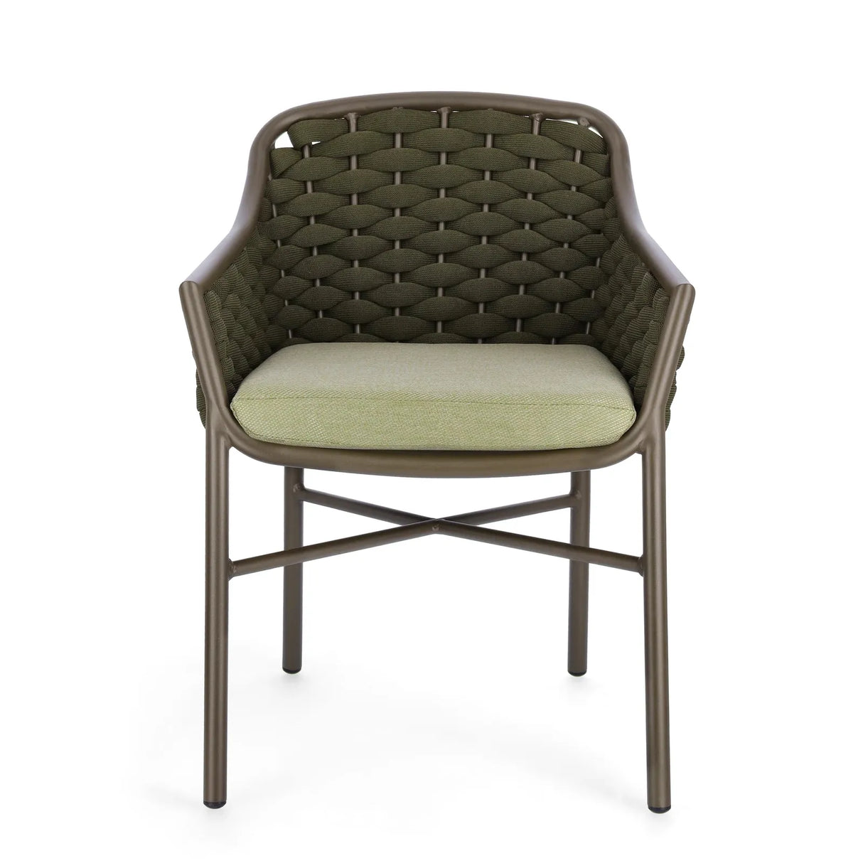 Gartenstuhl mit Armlehne und Kissen Everly Olive QS24 - ZEN ZONE Furniture