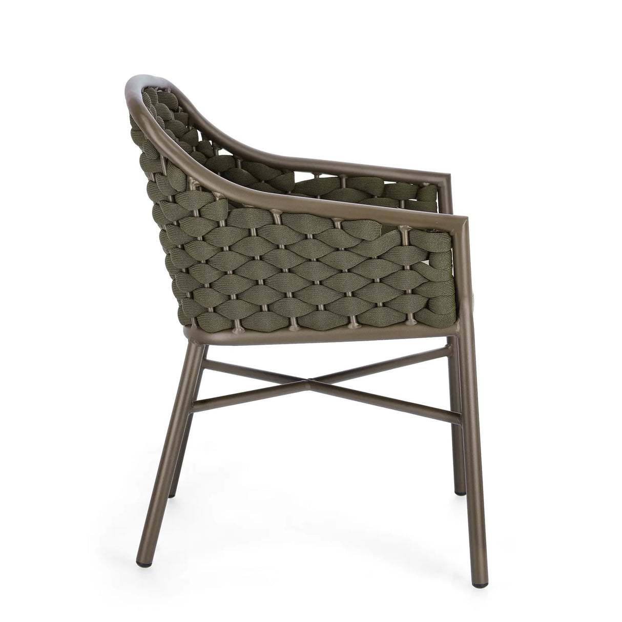 Gartenstuhl mit Armlehne und Kissen Everly Olive QS24 - ZEN ZONE Furniture