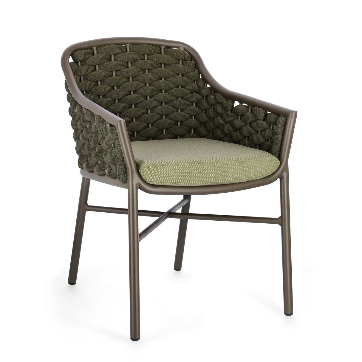 Gartenstuhl mit Armlehne und Kissen Everly Olive QS24 - ZEN ZONE Furniture