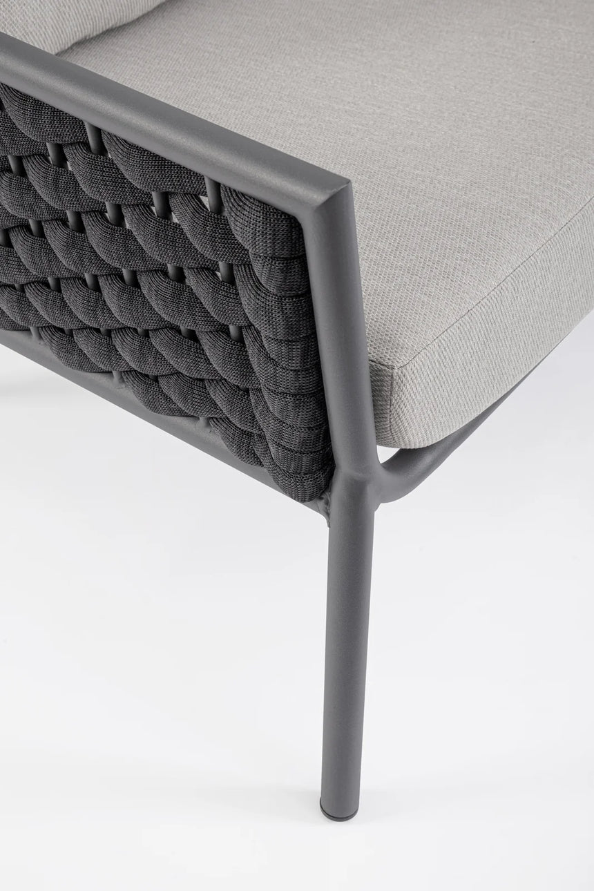 Garten-Sofa 2-Sitzer mit Kissen Everly QS22/Graphit - ZEN ZONE Furniture