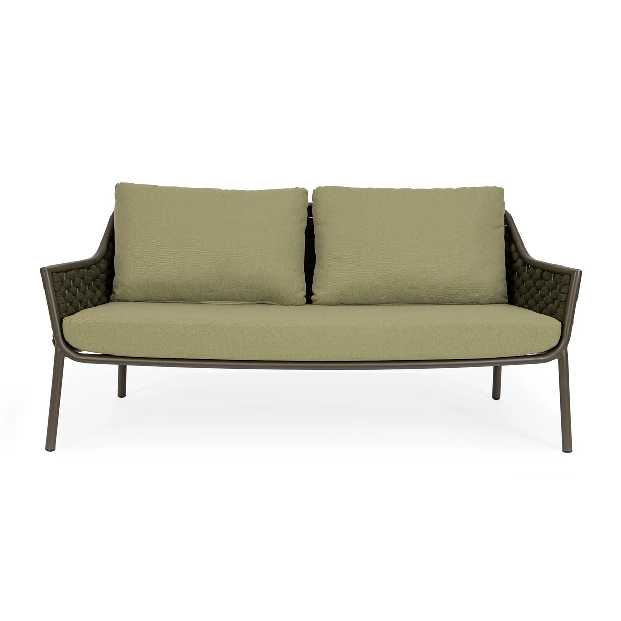 Garten-Sofa 2-Sitzer mit Kissen Everly Olive QS24 - ZEN ZONE Furniture