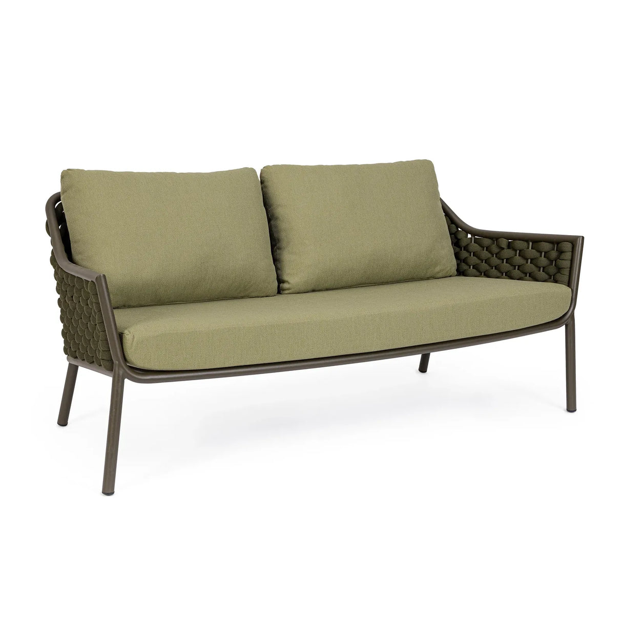 Garten-Sofa 2-Sitzer mit Kissen Everly Olive QS24 - ZEN ZONE Furniture