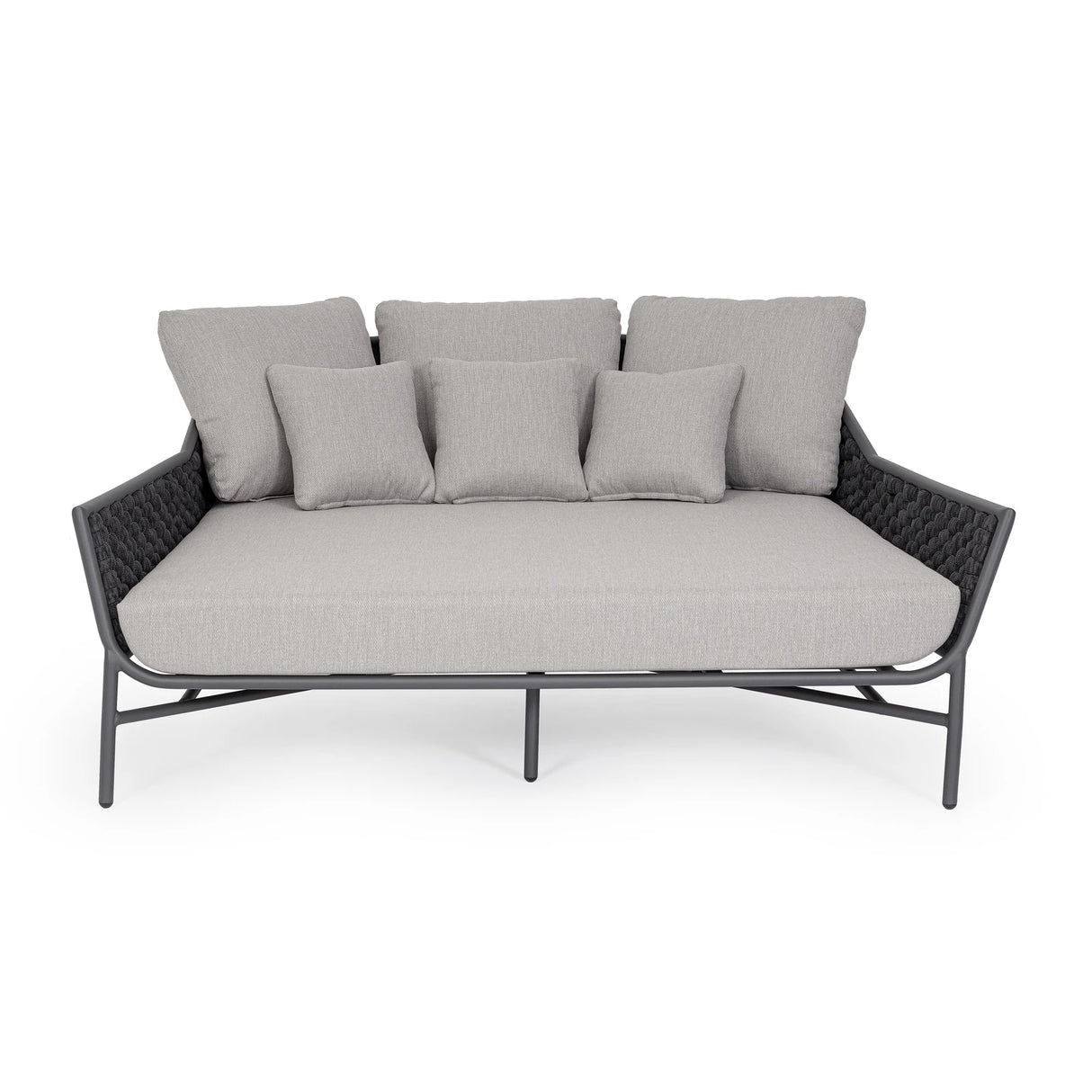 Outdoor Daybed mit Kissen Everly Anthrazit QS22/Graphit - ZEN ZONE Furniture