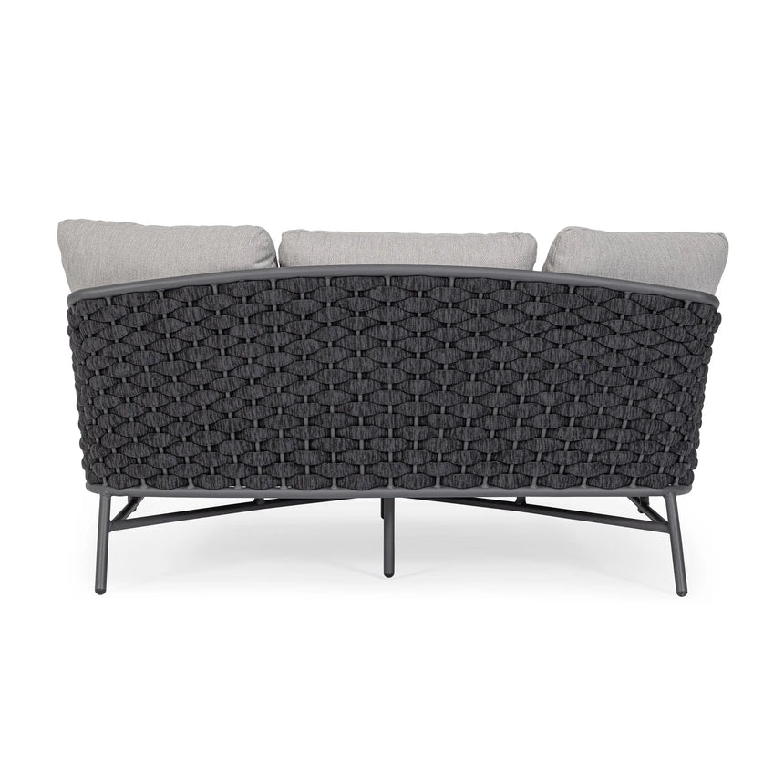Outdoor Daybed mit Kissen Everly Anthrazit QS22/Graphit - ZEN ZONE Furniture