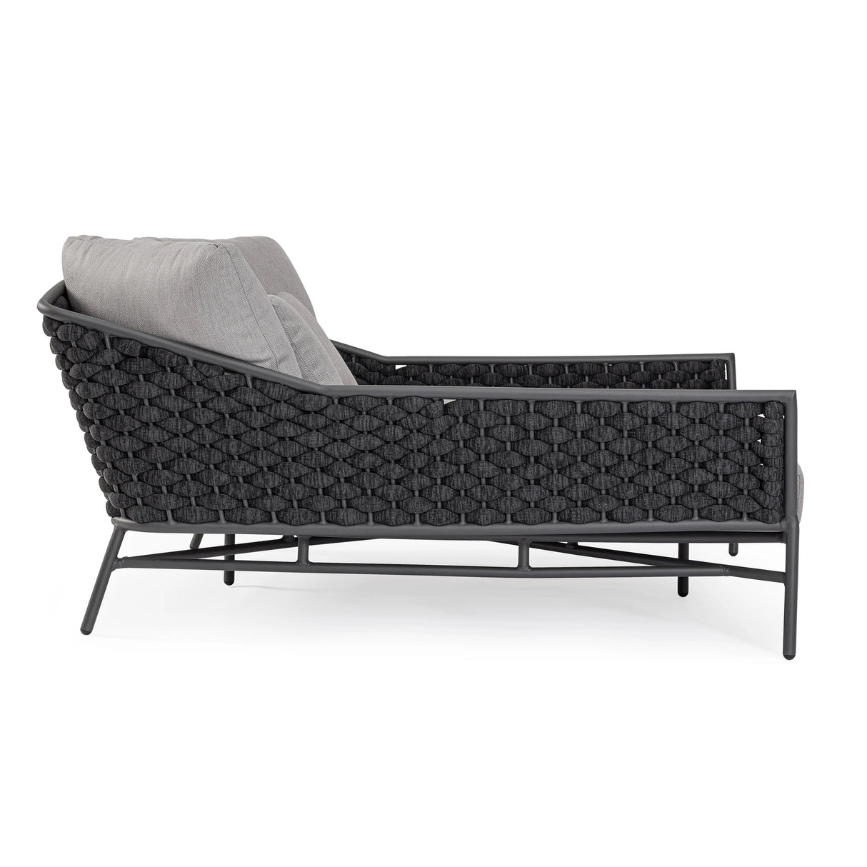 Outdoor Daybed mit Kissen Everly Anthrazit QS22/Graphit - ZEN ZONE Furniture
