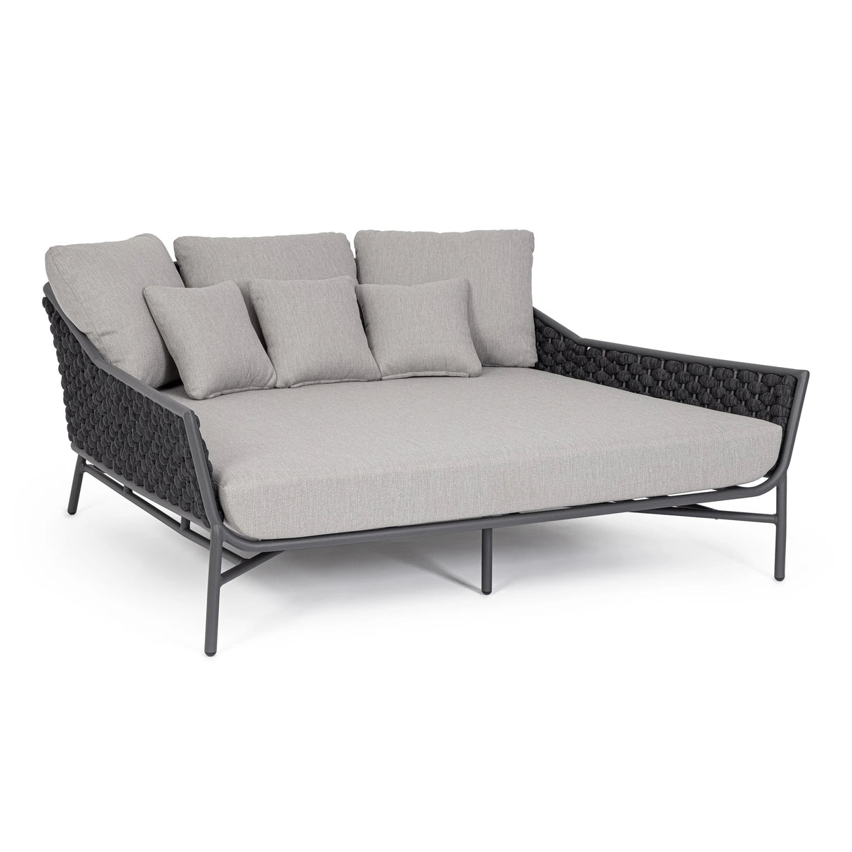 Outdoor Daybed mit Kissen Everly Anthrazit QS22/Graphit - ZEN ZONE Furniture