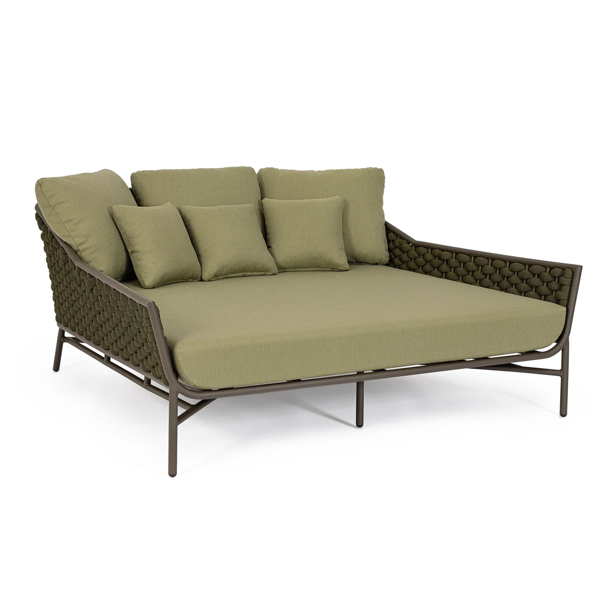 Outdoor Daybed mit Kissen Everly Olive QS24 - ZEN ZONE Furniture
