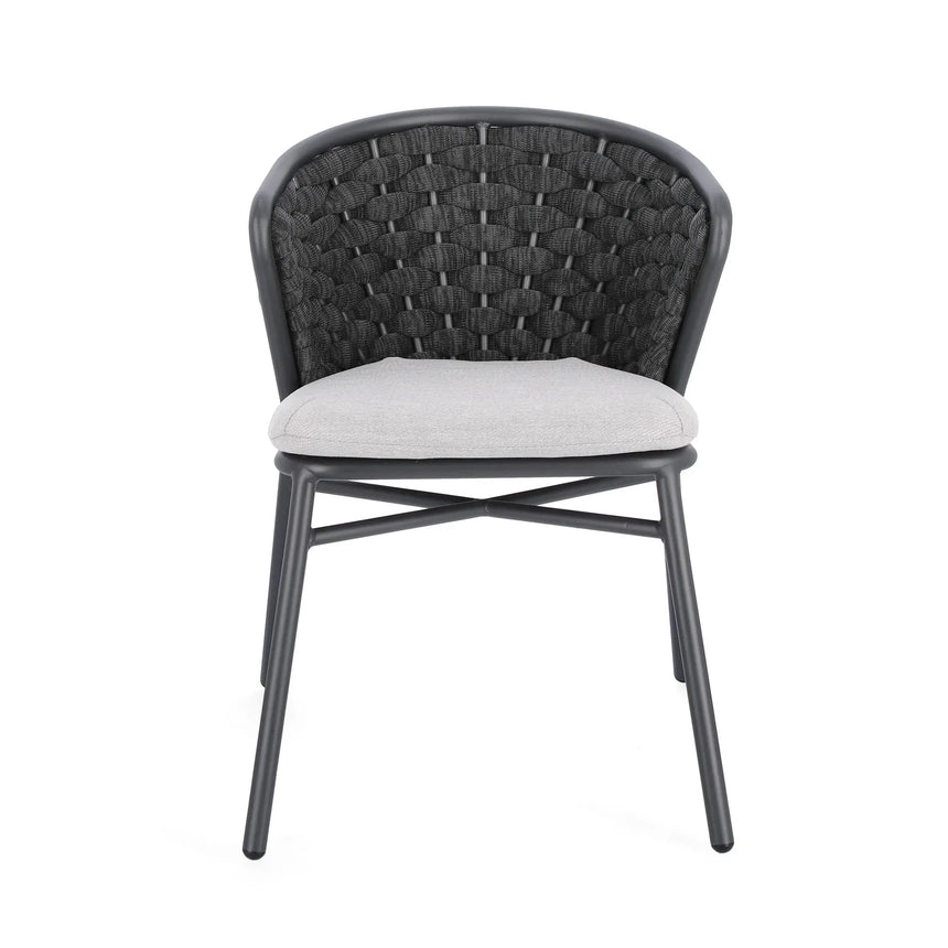 Gartenstuhl mit Kissen Harlow Anthrazit QS22/Graphit - ZEN ZONE Furniture