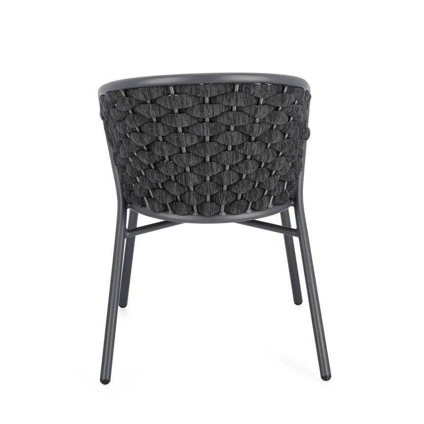 Gartenstuhl mit Kissen Harlow Anthrazit QS22/Graphit - ZEN ZONE Furniture