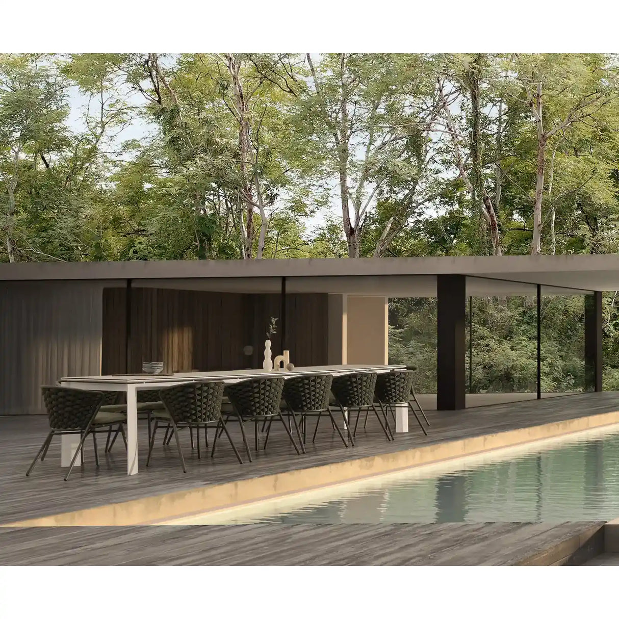 Gartenstuhl mit Kissen Harlow Olive QS24 - ZEN ZONE Furniture