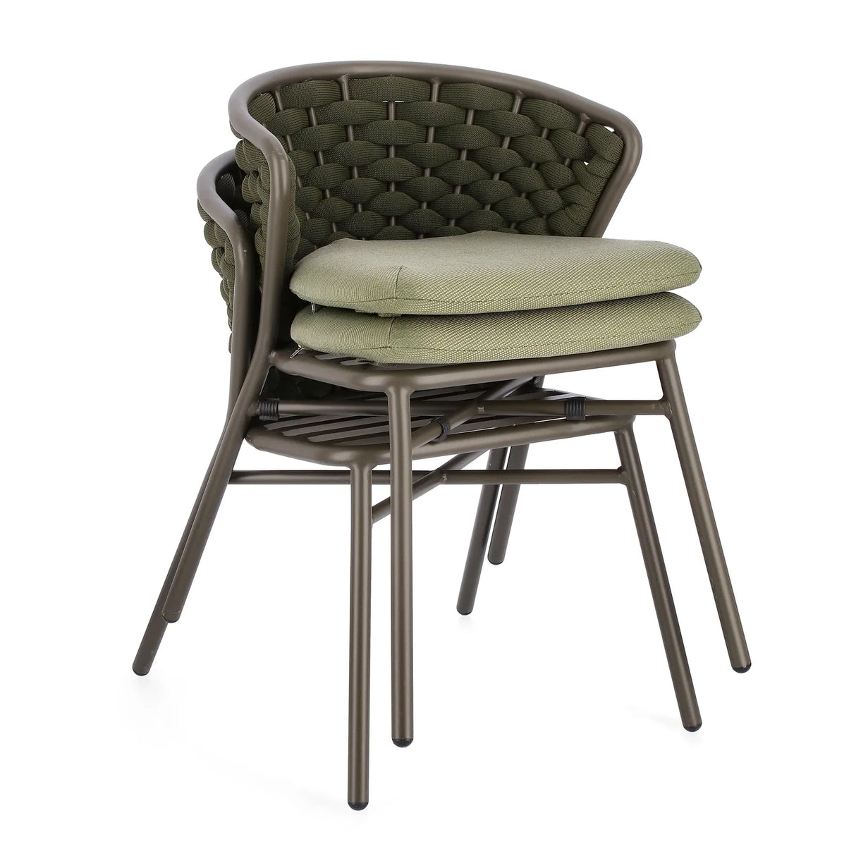 Gartenstuhl mit Kissen Harlow Olive QS24 - ZEN ZONE Furniture