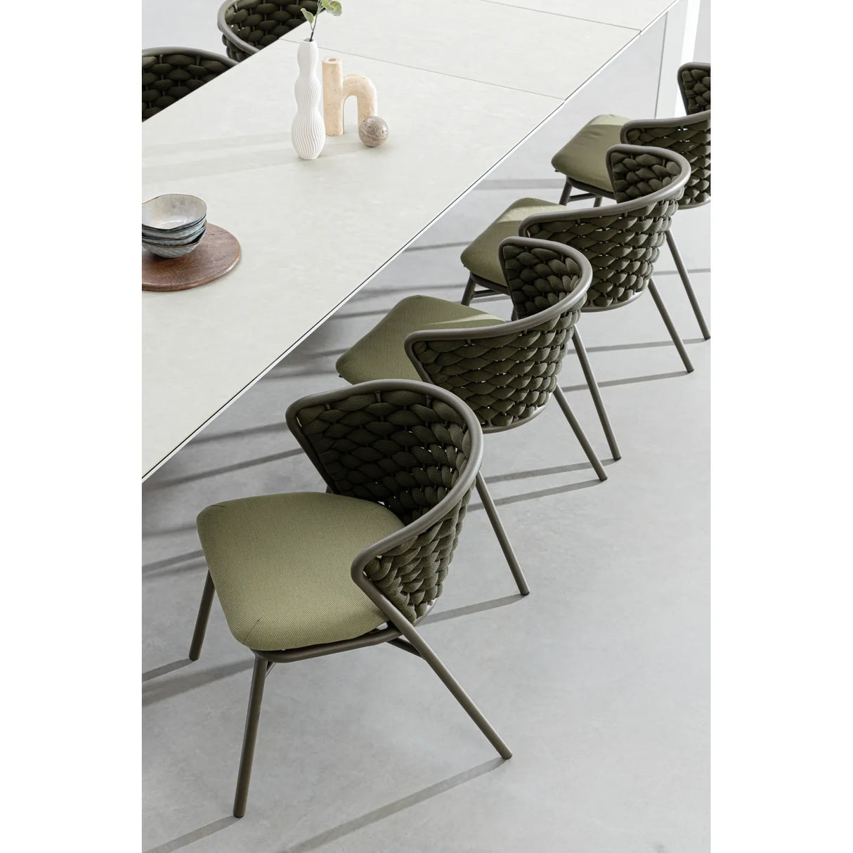 Gartenstuhl mit Kissen Harlow Olive QS24 - ZEN ZONE Furniture