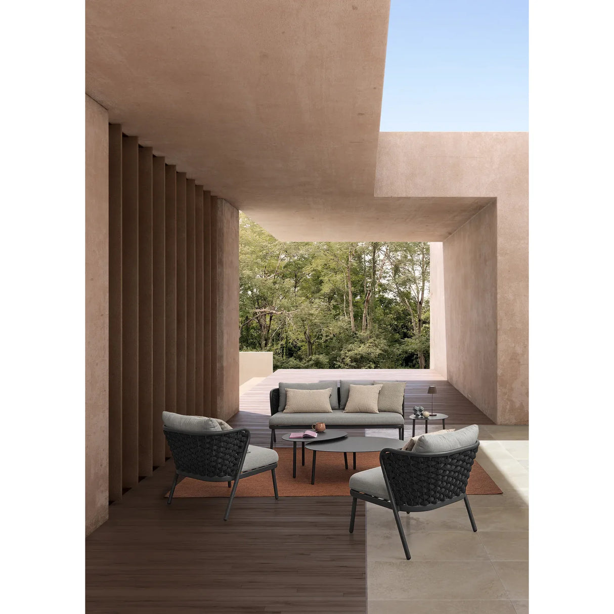 Gartenstuhl mit Kissen Harlow Anthrazit QS22/Graphit - ZEN ZONE Furniture