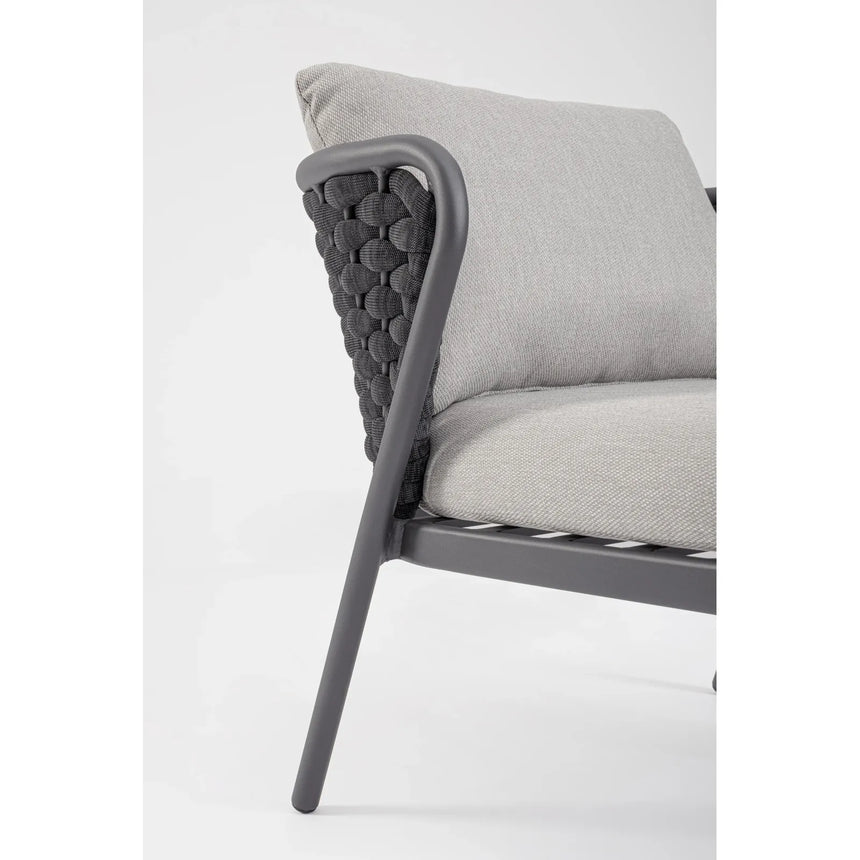 Gartenstuhl mit Kissen Harlow Anthrazit QS22/Graphit - ZEN ZONE Furniture