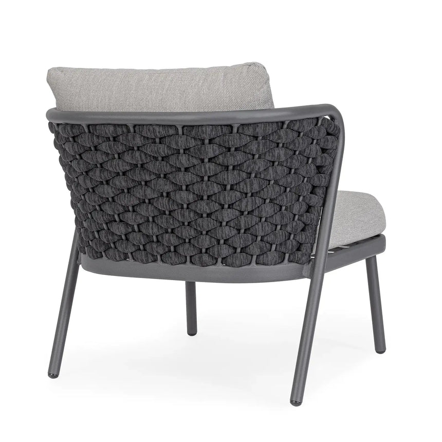 Gartenstuhl mit Kissen Harlow Anthrazit QS22/Graphit - ZEN ZONE Furniture