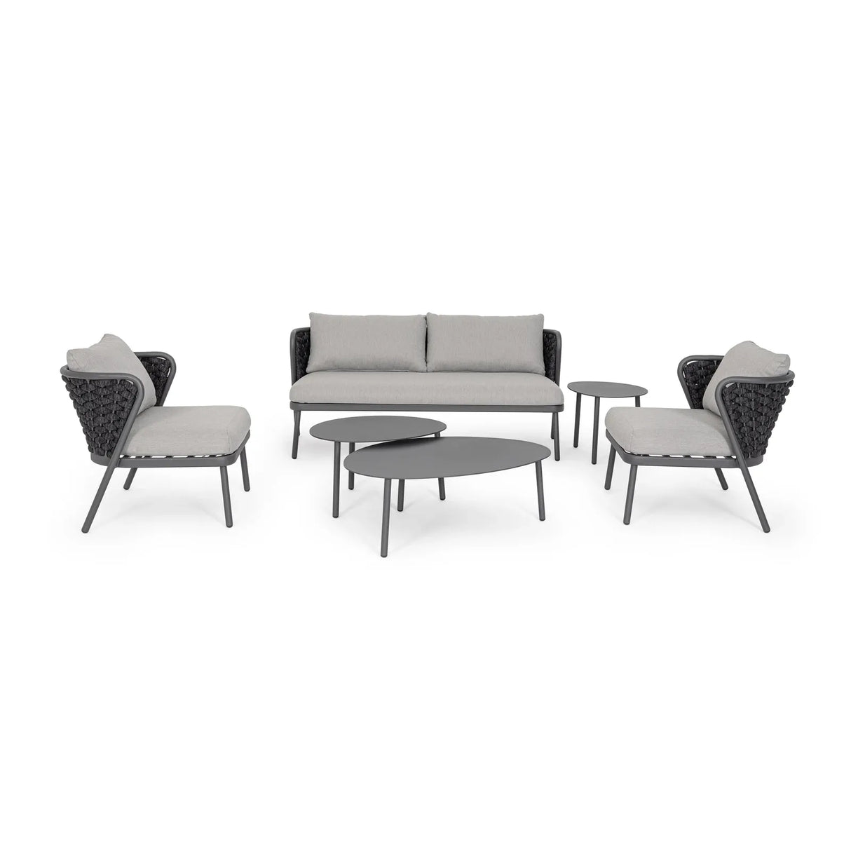 Gartenstuhl mit Kissen Harlow Anthrazit QS22/Graphit - ZEN ZONE Furniture