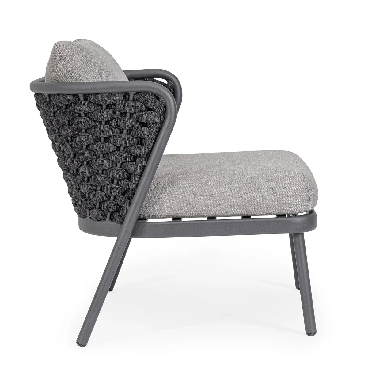 Gartenstuhl mit Kissen Harlow Anthrazit QS22/Graphit - ZEN ZONE Furniture