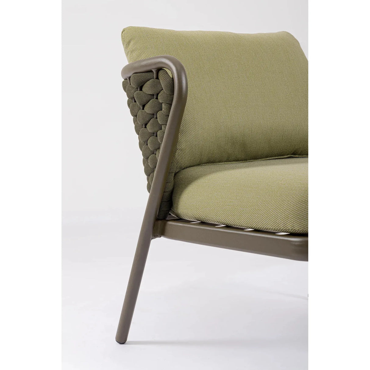 Harlow Sessel Oliv mit Kissen Qs24 - ZEN ZONE Furniture