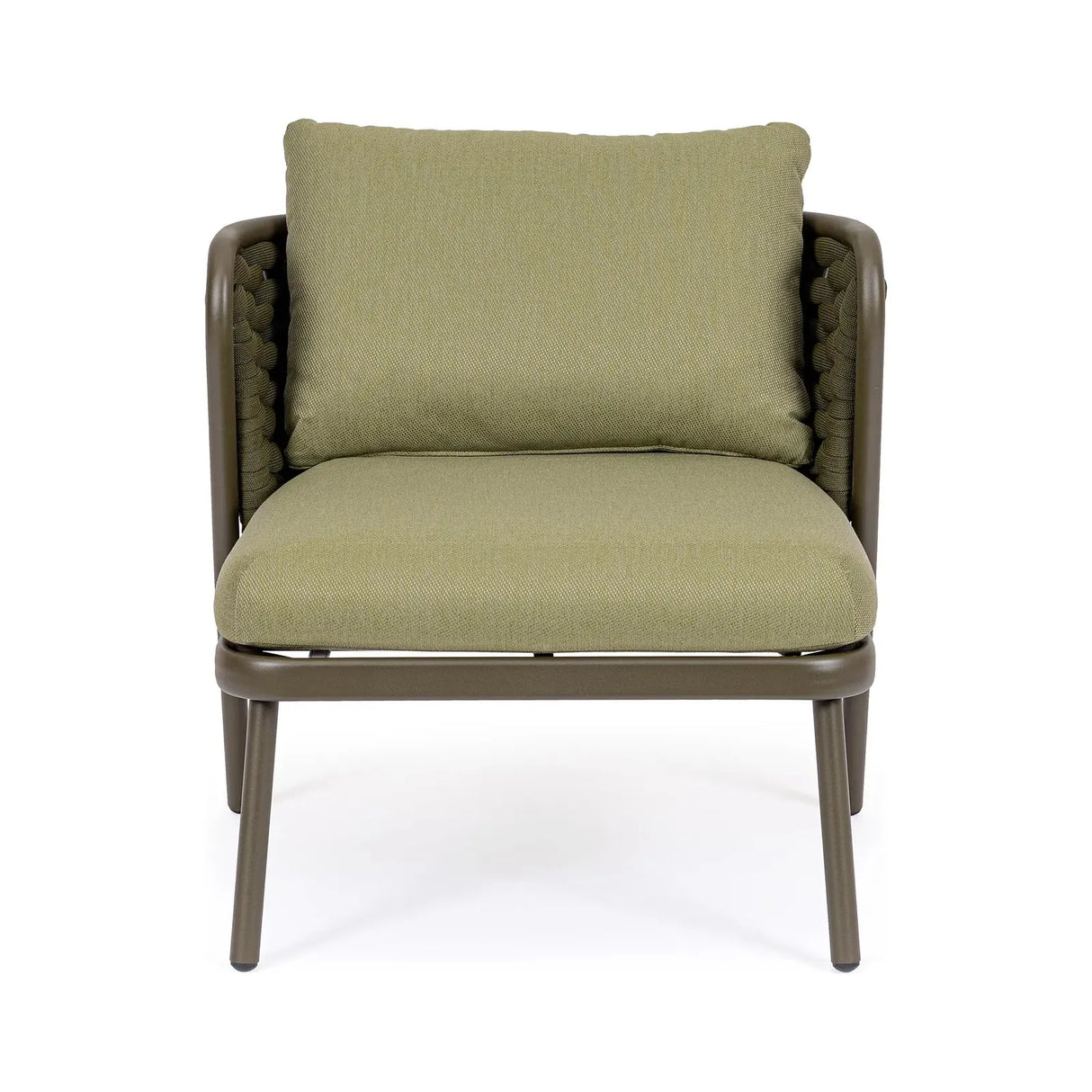 Harlow Sessel Oliv mit Kissen Qs24 - ZEN ZONE Furniture