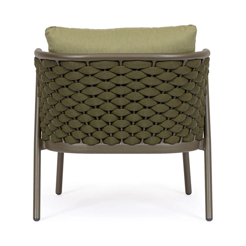 Harlow Sessel Oliv mit Kissen Qs24 - ZEN ZONE Furniture