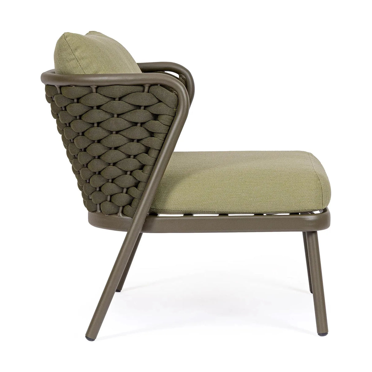 Harlow Sessel Oliv mit Kissen Qs24 - ZEN ZONE Furniture