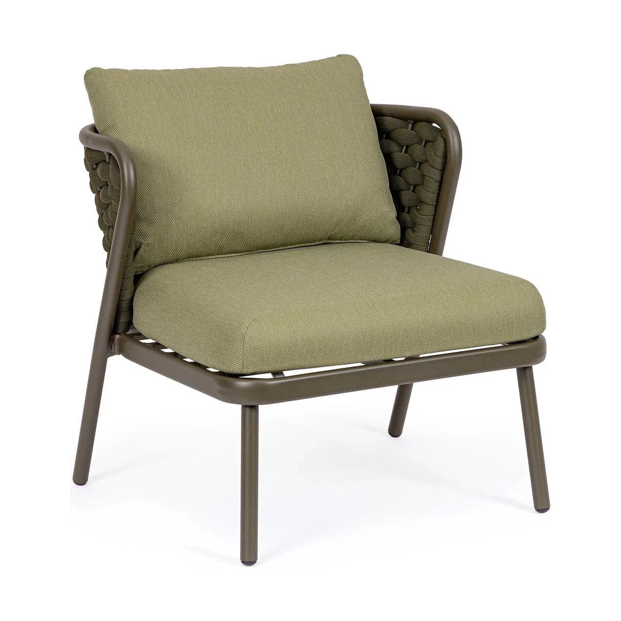 Harlow Sessel Oliv mit Kissen Qs24 - ZEN ZONE Furniture