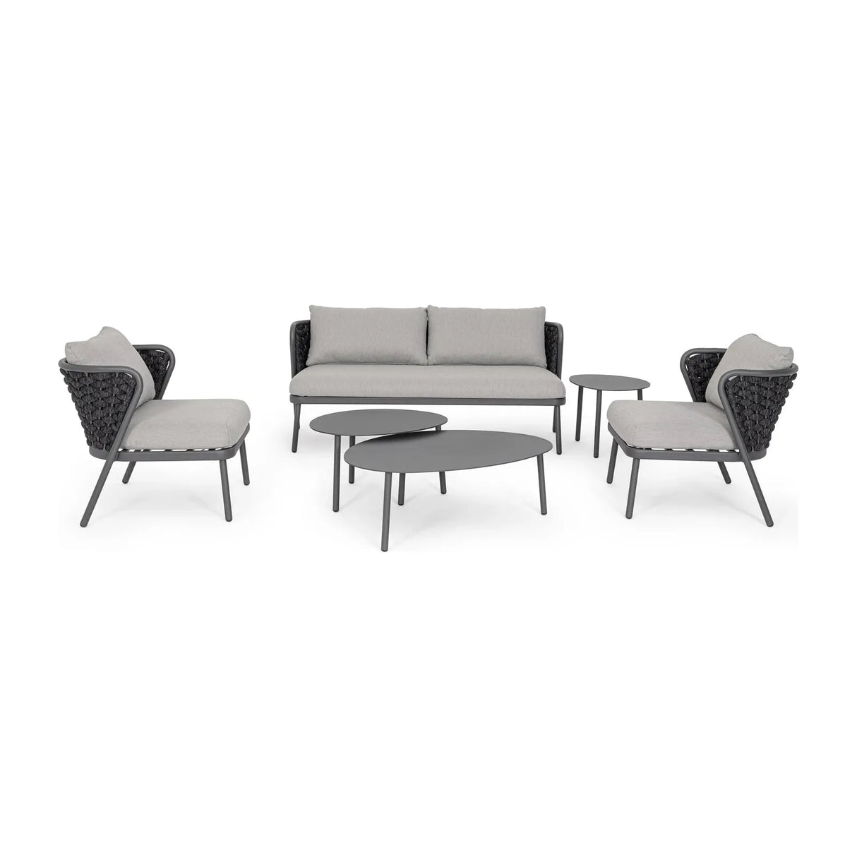 Harlow Sofa 2-Sitzer mit Kissen Graphit - ZEN ZONE Furniture