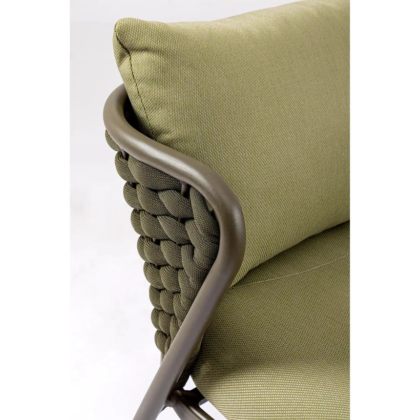 Harlow Sofa 2-Sitzer mit Kissen Oliv Qs24 - ZEN ZONE Furniture