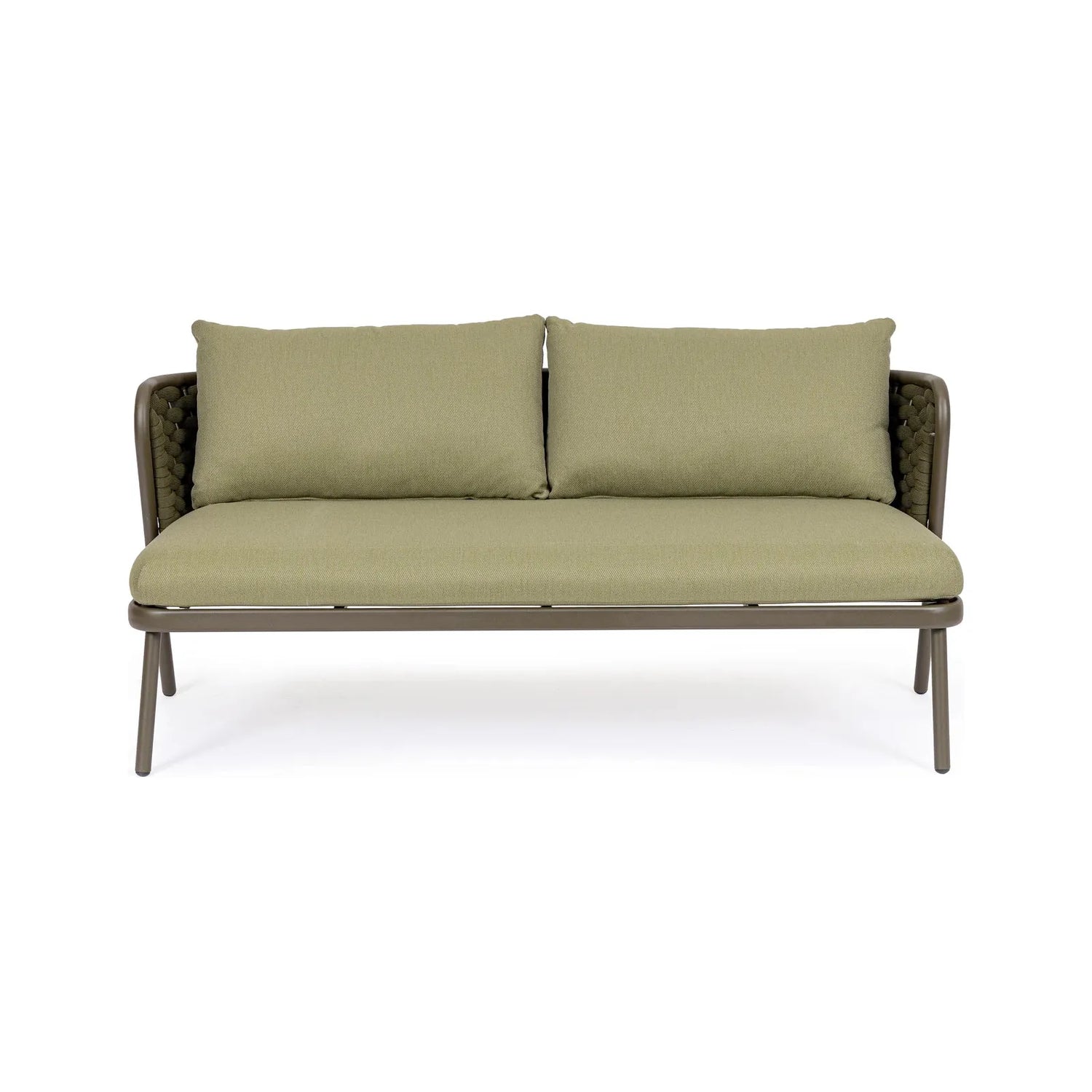 Harlow Sofa 2-Sitzer mit Kissen Oliv Qs24 - ZEN ZONE Furniture