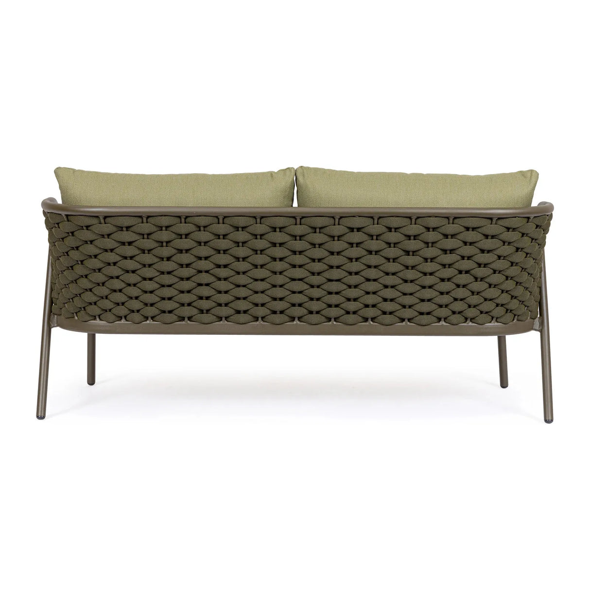 Harlow Sofa 2-Sitzer mit Kissen Oliv Qs24 - ZEN ZONE Furniture