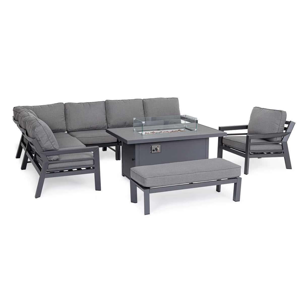 Outdoor Sessel mit Kissen Hendrix Anthrazit PG61 - ZEN ZONE Furniture