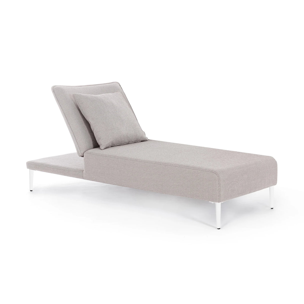 Gartenliege mit Kissen Viper Weiß QS20/Sand - ZEN ZONE Furniture