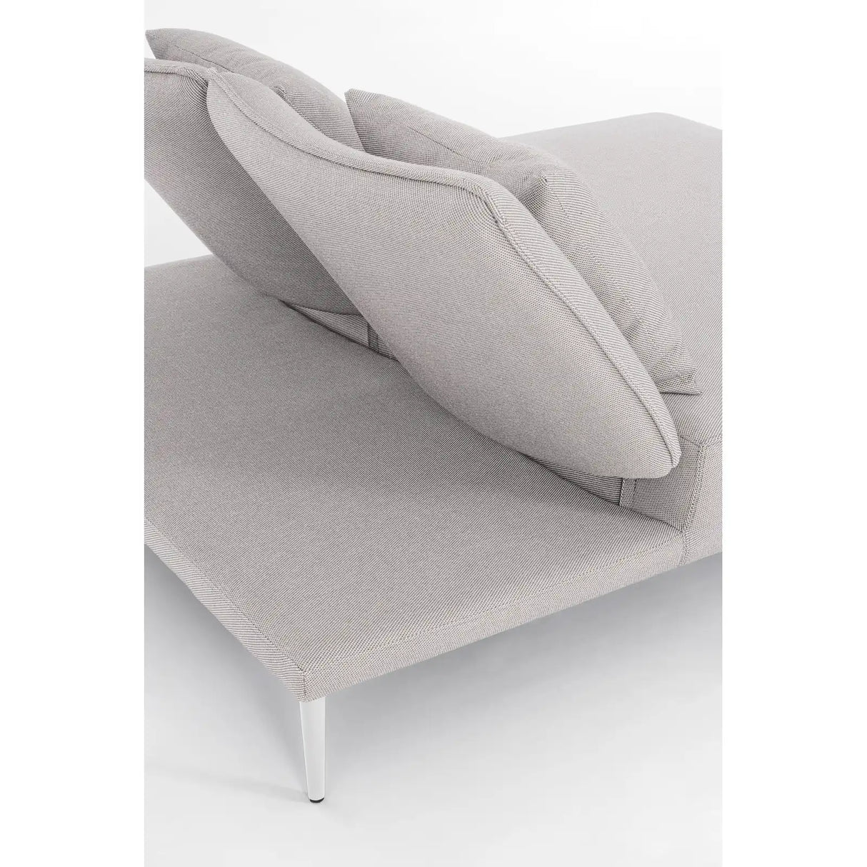 Gartenliege Doppel mit Kissen Viper Weiß QS20/Sand - ZEN ZONE Furniture