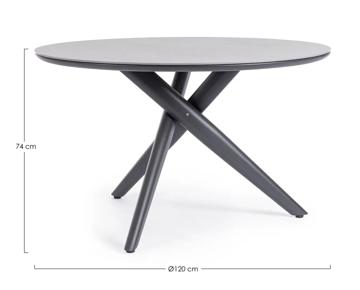 Outdoor Tisch Julian JX55 Anthrazit 120x120 cm - ZEN ZONE Furniture