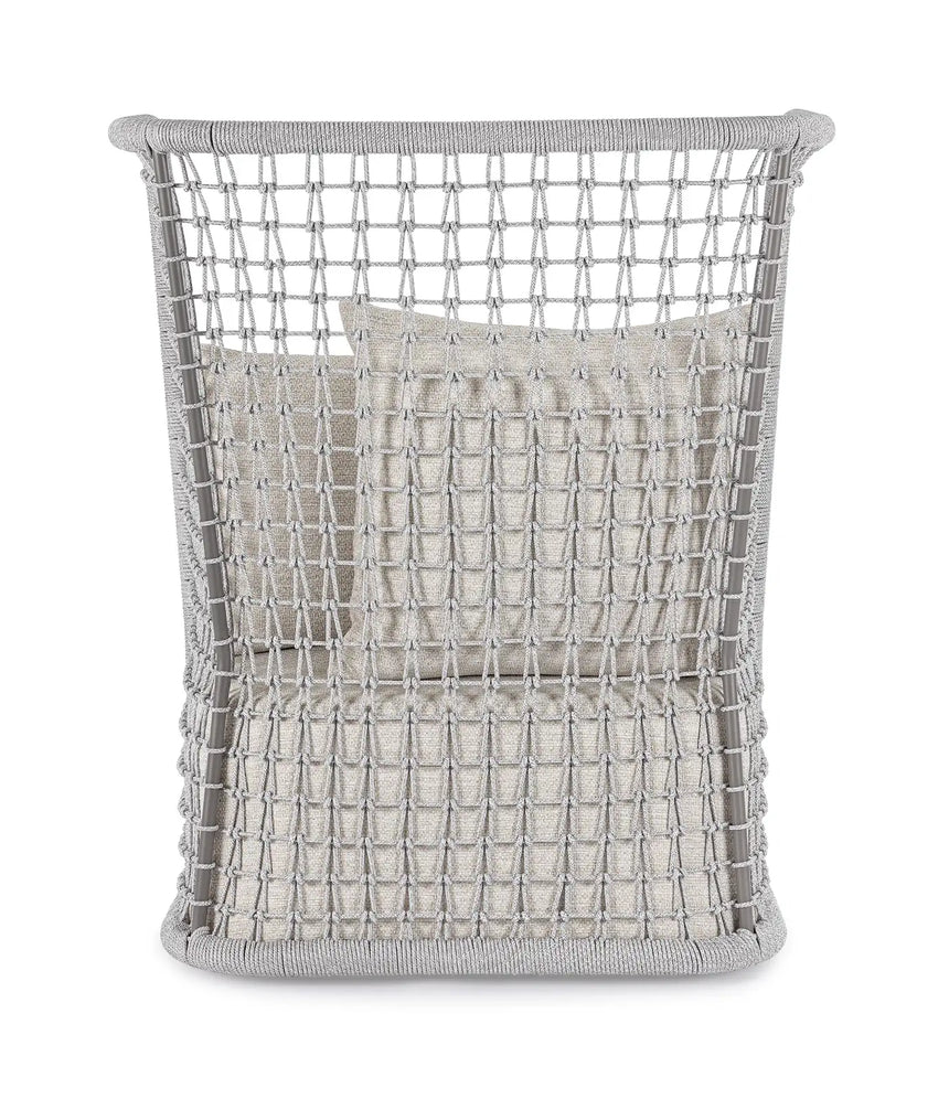 Outdoor Sessel Kollar Artic aus Aluminium und Seil - ZEN ZONE Furniture