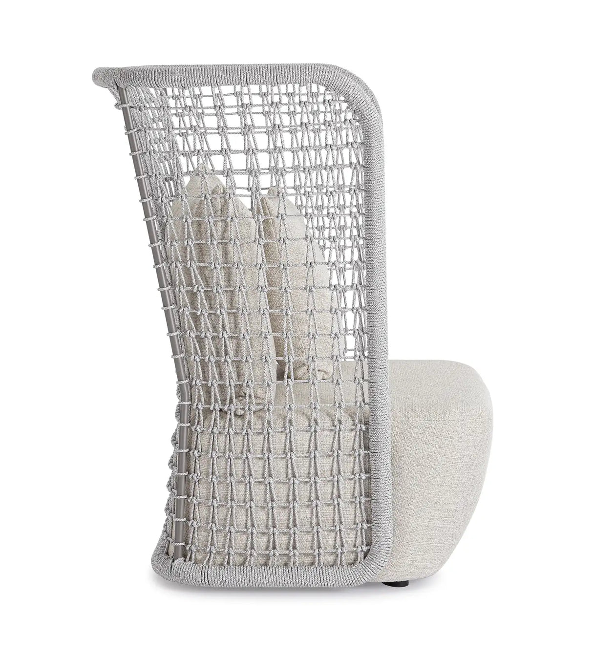 Outdoor Sessel Kollar Artic aus Aluminium und Seil - ZEN ZONE Furniture