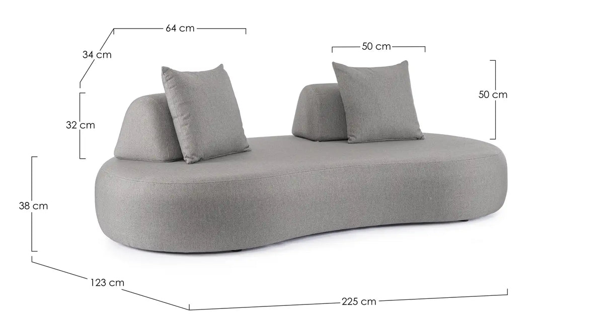 Outdoor Sofa Cooper Rauchig - ZEN ZONE Furniture