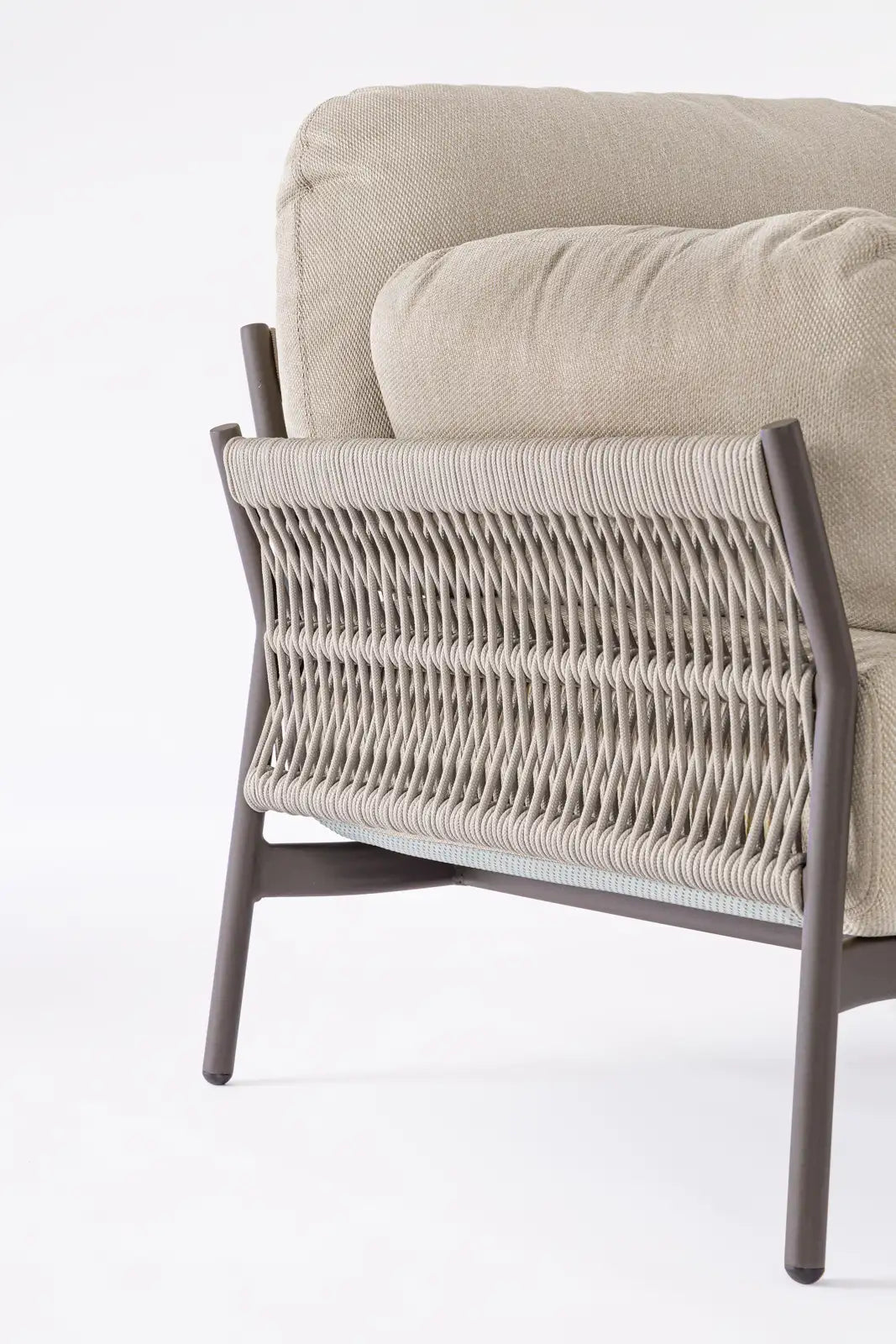 Outdoor Sofa 2-Sitzer Pardis raven QS25 aus Aluminium 183x80 cm - ZEN ZONE Furniture