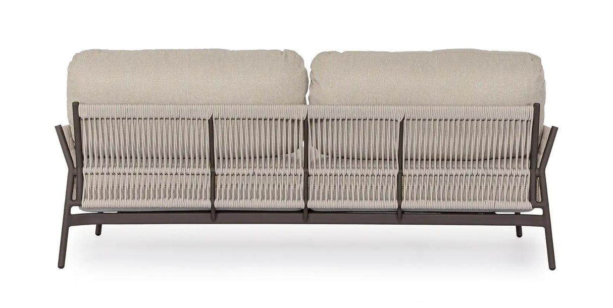 Outdoor Sofa 2-Sitzer Pardis raven QS25 aus Aluminium 183x80 cm - ZEN ZONE Furniture