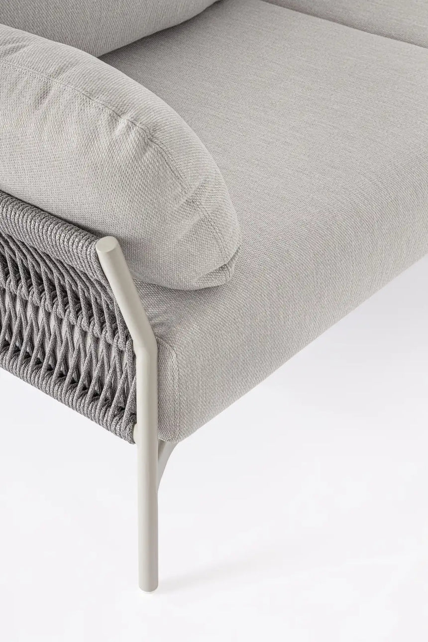 Outdoor Sofa 2-Sitzer Pardis agate QS26 aus Aluminium 183x80 cm - ZEN ZONE Furniture