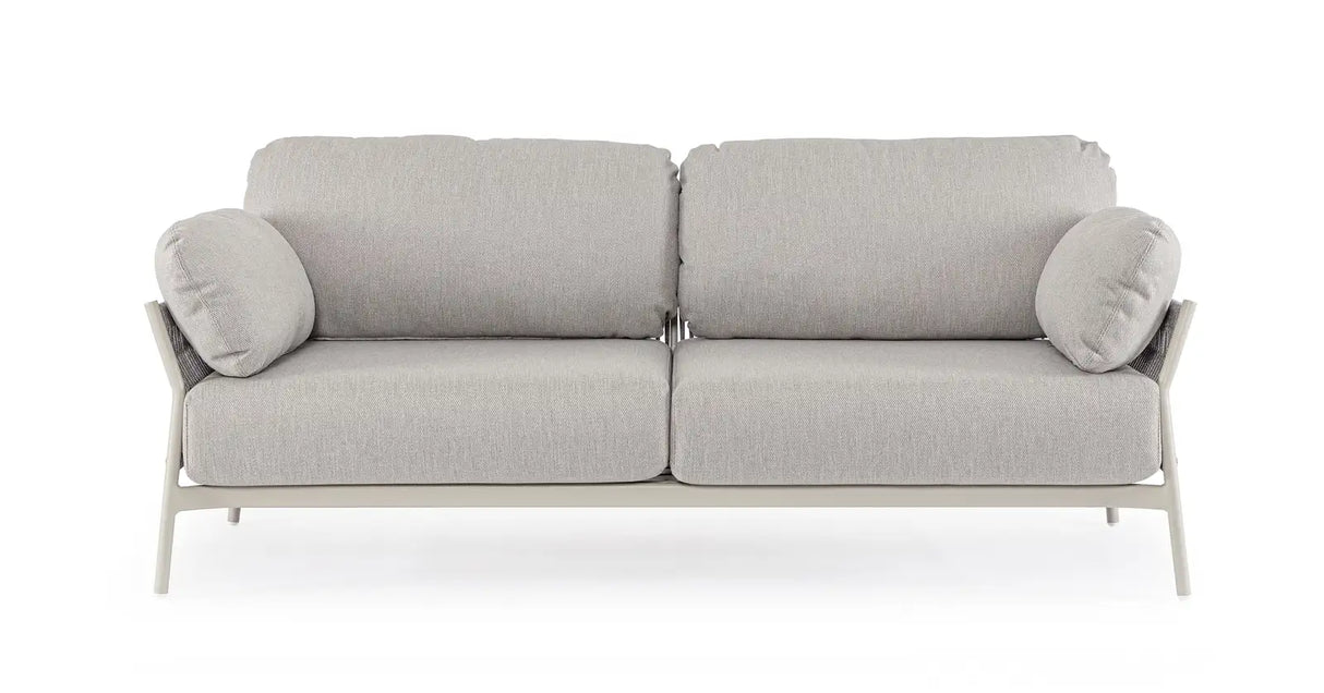 Outdoor Sofa 2-Sitzer Pardis agate QS26 aus Aluminium 183x80 cm - ZEN ZONE Furniture