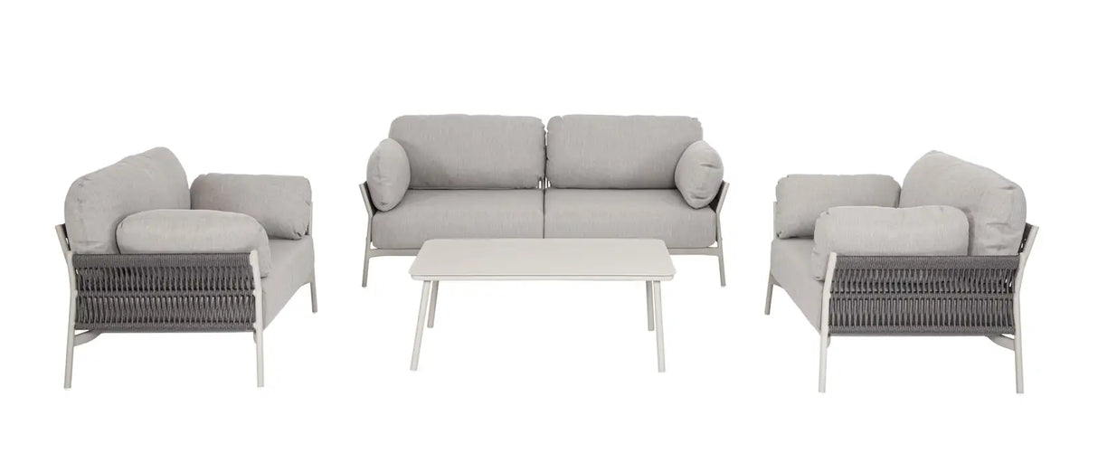 Outdoor Sofa 2-Sitzer Pardis agate QS26 aus Aluminium 183x80 cm - ZEN ZONE Furniture