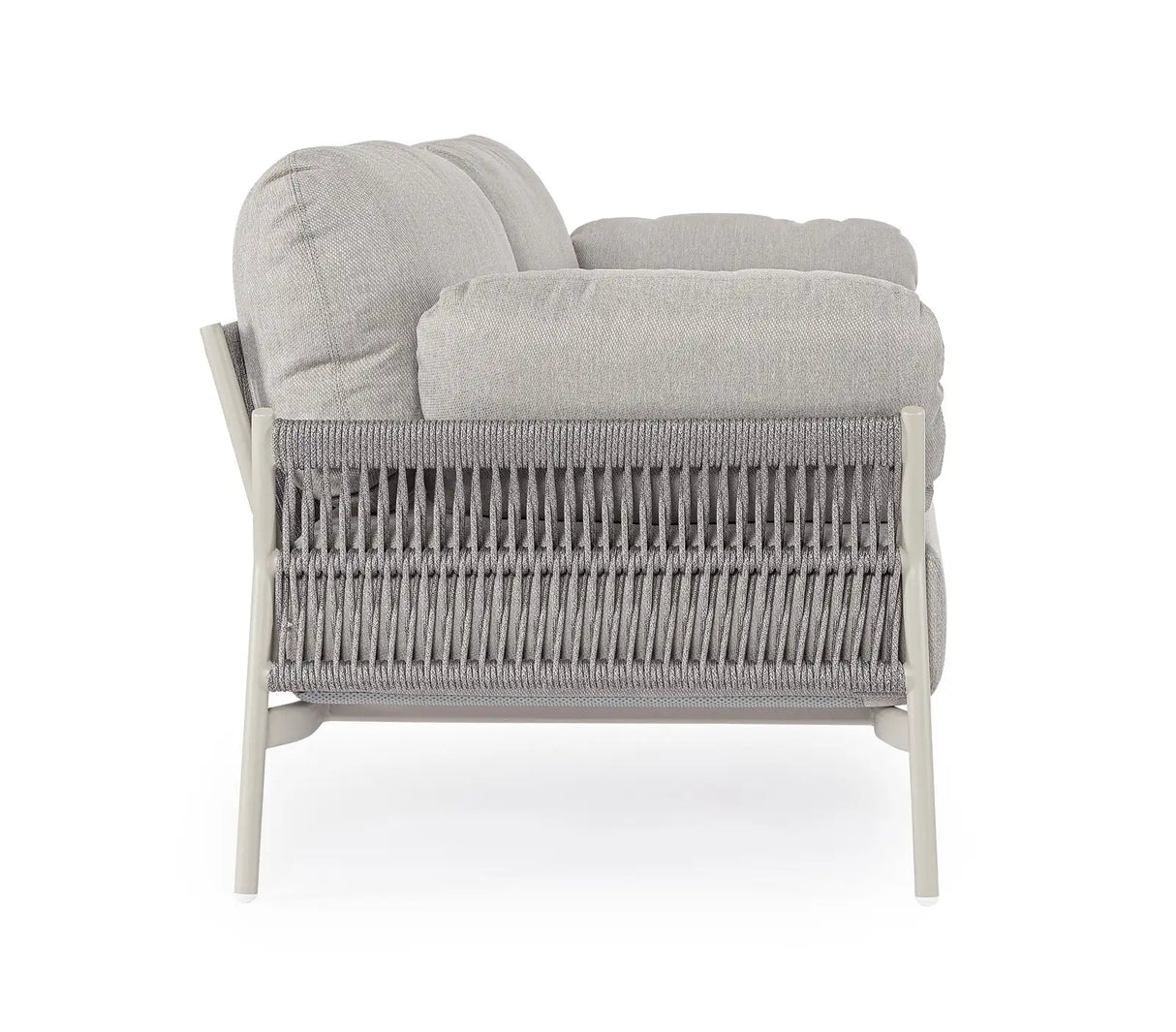 Outdoor Sofa 2-Sitzer Pardis agate QS26 aus Aluminium 183x80 cm - ZEN ZONE Furniture